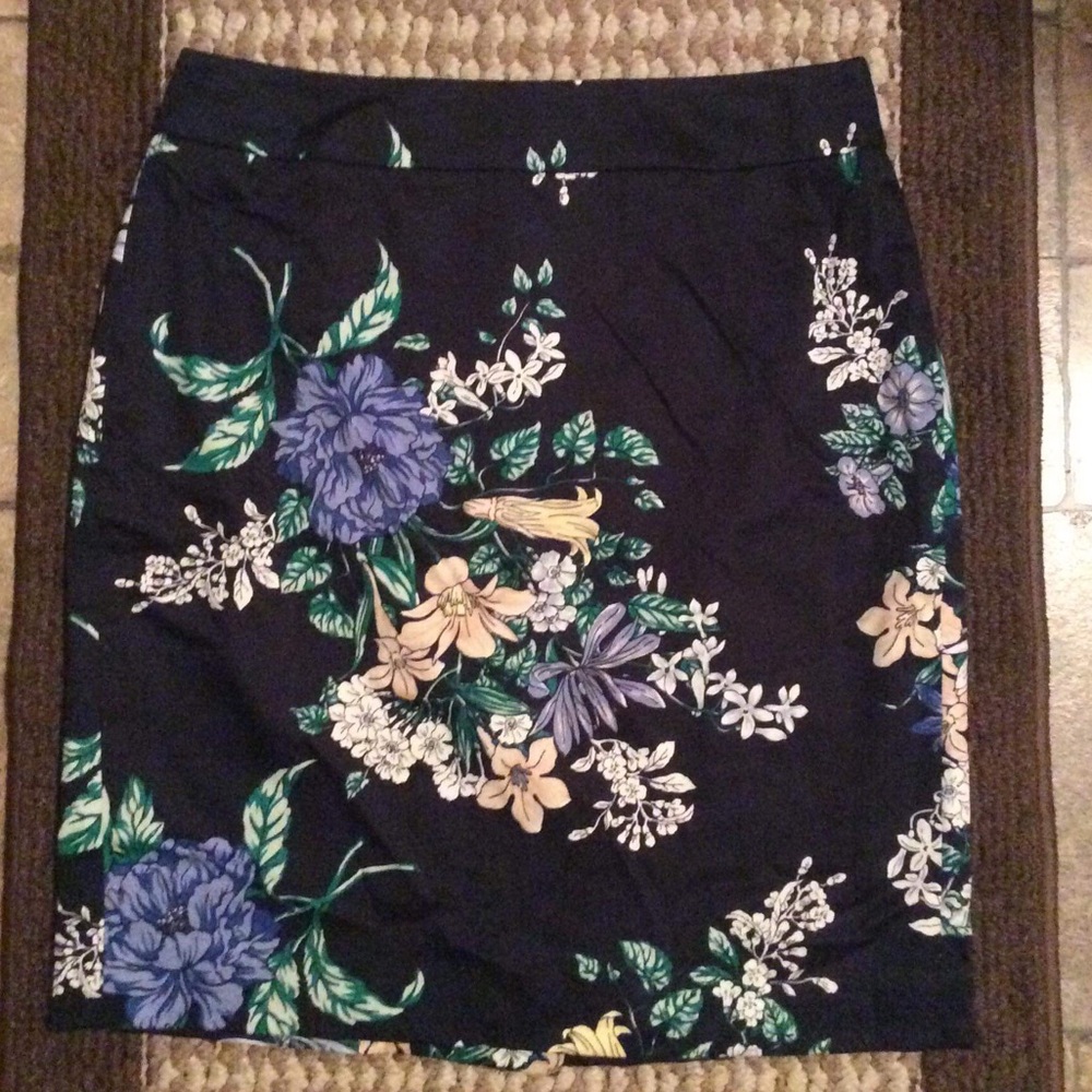 Ann Taylor 4P Floral Skirt